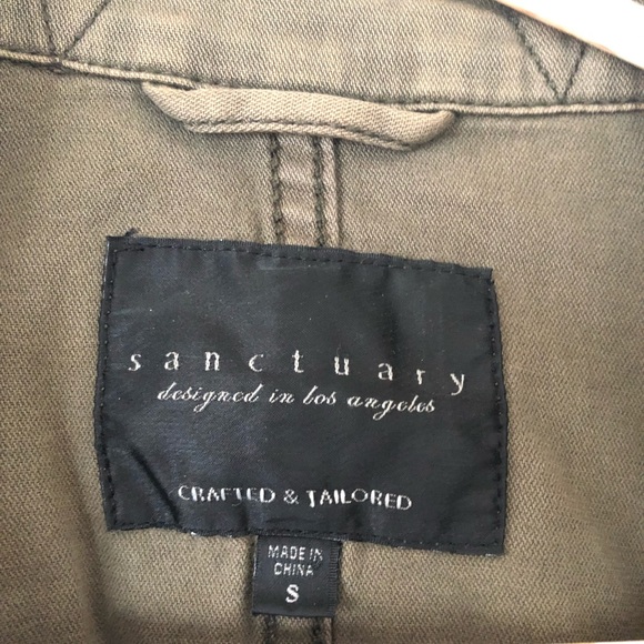 Olive Green Button Down Jacket - Picture 3 of 6